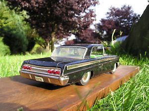 1962 Impala 2 Door HT Tin Litho Friction Car 11 inch Long