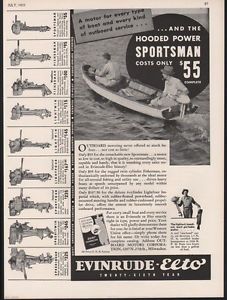 1935 Evinrude Elto Outboard Motor Engine Sport Boat Ad