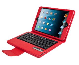 Wireless Bluetooth Keyboard Case PU Leather Stand Cover Keyboard for iPad Mini
