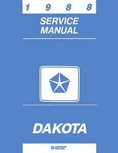 1988 Dodge Dakota Truck Shop Service Repair Manual Engine Drivetrain Electrical