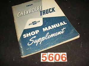 1958 Chevrolet Truck 5 Speed Transmissions Service Manual 58