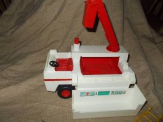Vintage Fisher Price Adventure People Rescue Fire Truck and Accessories 1974