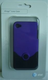 iFrogz Luxe Purple Case iPhone 4 4S Cover Skin Violet Hard Plastic Pull Apart