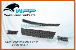 06 11 Chevy Impala Lt SS Mesh Grille Grill 4pc Combo Stainless Steel Insert