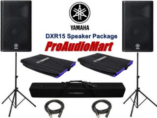 Yamaha DXR15 Powered SPEAKER15" 2 Way Ultimate Speaker Package DXR New Free SHIP