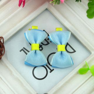 2pcs 1 Pair Lovely Cute Double Pure Barrettes Hairclips Baby Girl Toddler 084