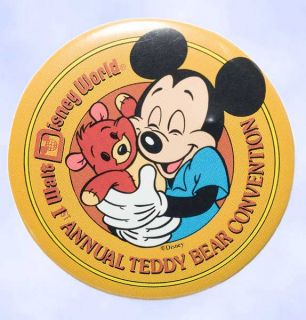 Walt Disney World Annual Teddy Bear Doll Convention 1st 1988 Mickey Pin