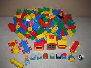 280 Lego Duplo Building Blocks Cars Figures Animals Huge Lot