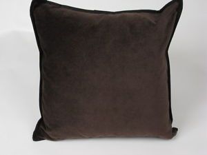 Ralph Lauren Metropolitan Brown Velvet Deco Throw Pillow