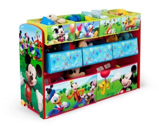 Disney Mickey Mouse Multi Bin Deluxe Toy Organizer Kids Room Drawer