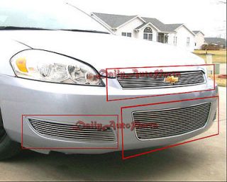 Billet Grille Insert 06 09 Chevy Impala Lt Front Grill Combo Aluminum Overlay