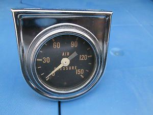 Vintage 2'' Stewart Warner Air Pressure Gauge Mounting Panel