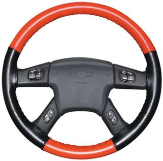 Wheelskins Eurtone Colbalt Black Leather Steering Wheel Cover 14 3 4" x 4 1 4"