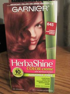 Garnier Herbashine Color Creme 645 Copper Mahogany Brown Hair Color