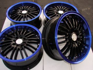 16" Blue Wheels Rims 4x100 4x108 Honda Accord Civic Prelude Kia Rio Sephia Miata