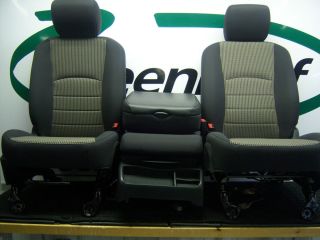 Dodge RAM 1500 4DR Quad 40 20 40 Gray Cloth Front Bucket Seats 2011 Center Jump