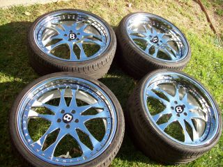 22 asanti AF129 Chrome Bentley Continental GT GTC Flying Spur Wheels Tires