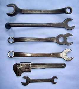 Nice Lot Vintage Ford Model T A Tool Kit Wrenches Old Antique Tools