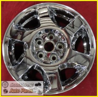 02 03 04 05 Saturn L Series 16" 6 Spoke Chrome Clad Wheel Used Factory 7019