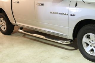 09 14 Dodge RAM Crew Cab Stainless SS Nerf Side Tube Rail Step Running Board