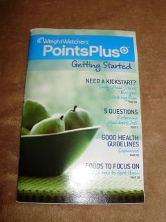 Weight Watchers Points Plus Getting Started Book Pocket Guide