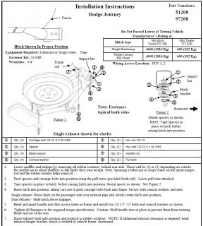 2011 2012 Dodge Journey Trailer Hitch Wiring Harness Kit Ballmount 2" Ball
