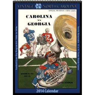 Vintage North Carolina Football 2014 Wall Calendar