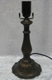 33cm Bronze Ornate Decorative Metal Table Lamp Base Great for Leadlight Shades