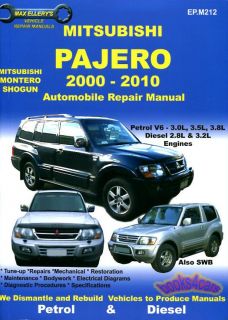 Mitsubishi Montero Shop Manual Pajero Service Repair Book 2000 2010 Ellery Guide