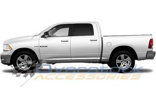 2009 2012 Dodge RAM 1500 Crew Cab 5" Stainless Oval Nerf Bars Side Step 2011
