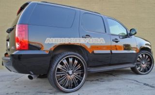 22" VT 225BM Wheels and Tires Rims for Chevy Tahoe Escalade Yukon RAM Ford