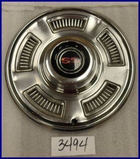 1967 67 Chevy Chevelle Super Sport SS 14" Hubcap Hub Cap Used 3893342 3005
