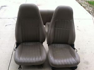 1998 2002 Camaro SS and Trans Am Firebird Leather Seats Neutral Tan Color