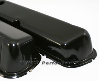 86 95 Ford 5 0 Mustang Black Steel Valve Covers Factory Style 5 0L 302 New