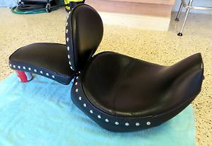 Harley Davidson Softail Deuce Corbin Classic Solo Seat w Driver Backrest Rear