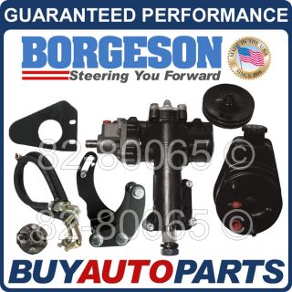 Genuine Borgeson Power Steering Conversion Kit 55 56 57 Chevy Small Block 999005