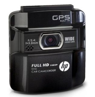 HP F210 GPS Digital Car Camcorder Camera 1080p HD Wide Angle Lens Black