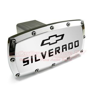 Chevrolet Silverado Engraved Billet Aluminum Tow Hitch Cover Plug Free Gift