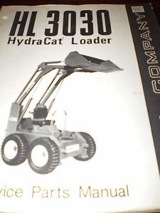 Gehl HL 3030 Hydracat Skid Steer Loader Parts Manual 1971