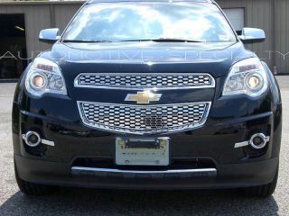 2012 2013 Chevy Equinox LS Lt LTZ 2pc Chrome ABS Grille Grill Overlay