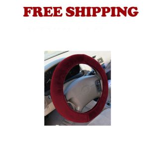 Imitation Sheep Skin Red Steering Wheel Cover Fit Audi R8 09 2012