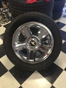 Chevy Silverado 20" Chrome Texas Edition Wheels and Tires Original Rims