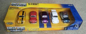 Jada Toys Dub City 5 Deep 1959 Volkswagen VW Beetle 5 Car Collection 1 64 Nrop