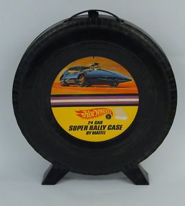 Vintage 1968 Hot Wheels 24 Car Super Rally Tire Case Redline