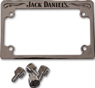 Jack Daniels Classic Harley Davidson License Plate Frame for Motorcycles Tags