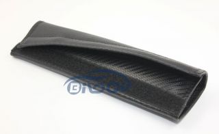 A Pair Carbon Fiber Car Seat Belt Cover Shoulder Pad Pads for Mercedes Benz AMG