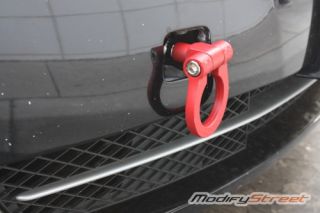 Front Rear High Strength Euro Towing Hook Anodized Red Racing Tow CNC Aluminum