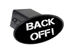 Back Off No Tailgating 2" Tow Trailer Hitch Cover Plug Insert