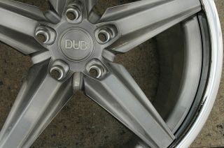 Dub Lace Y636 20 x 10 Brushed Black Rims Wheels Volkswagen Touareg
