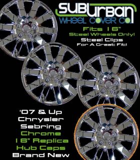 16" Chrysler Sebring Chrome Hubcaps Wheel Covers New